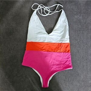 Tavik Chase One Piece color block reversible size large women's swimsuit